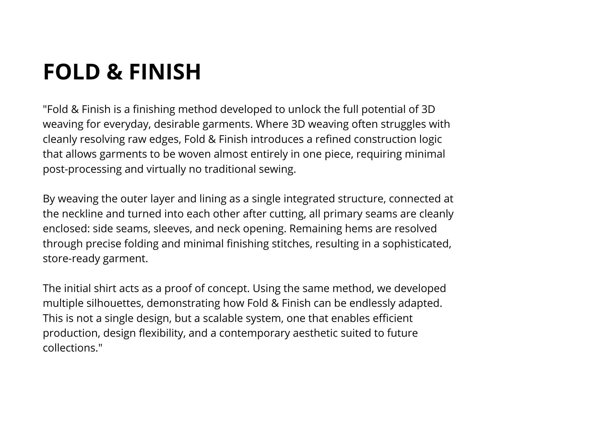 Fold & Finish