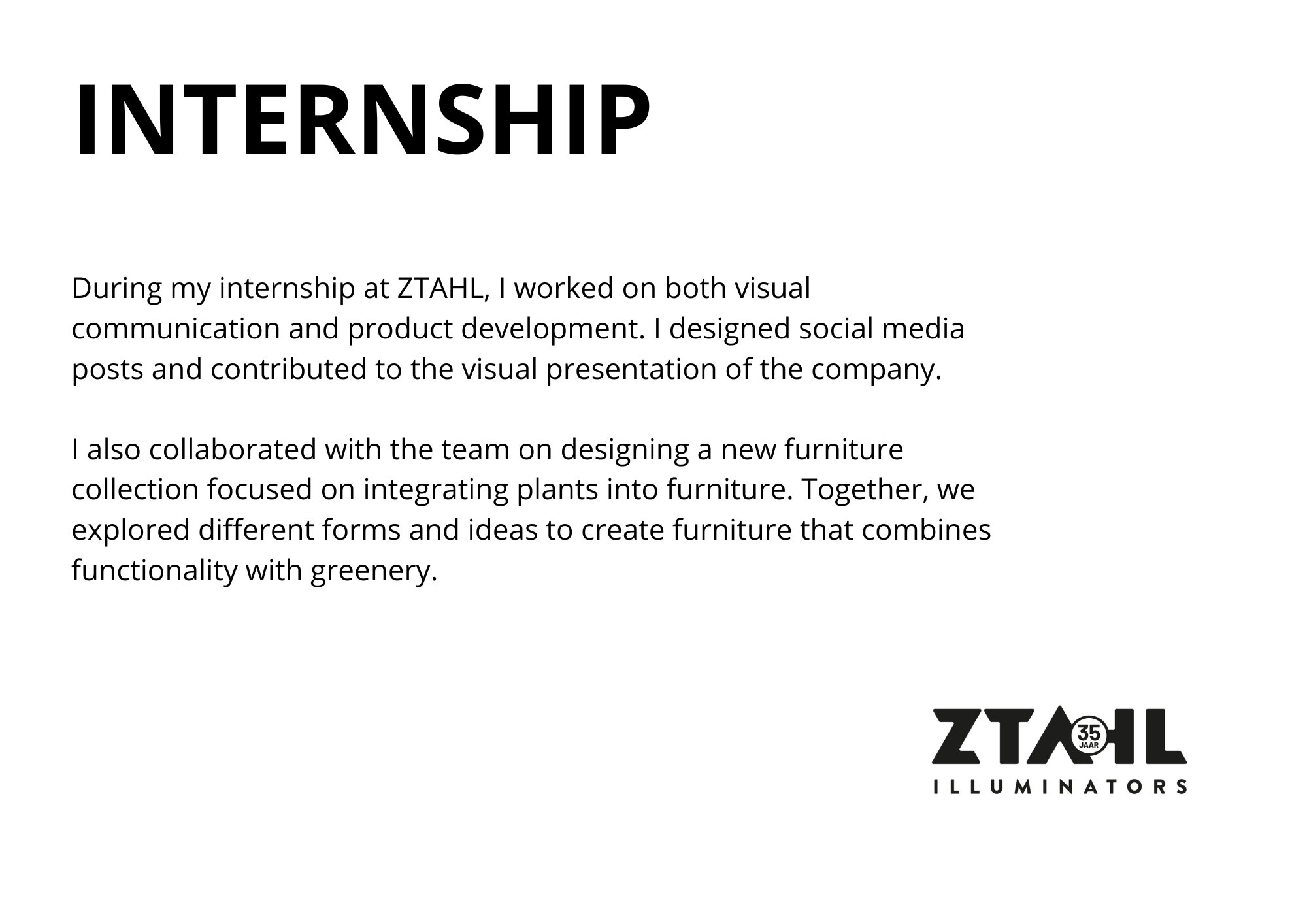 Internship ZTAHL